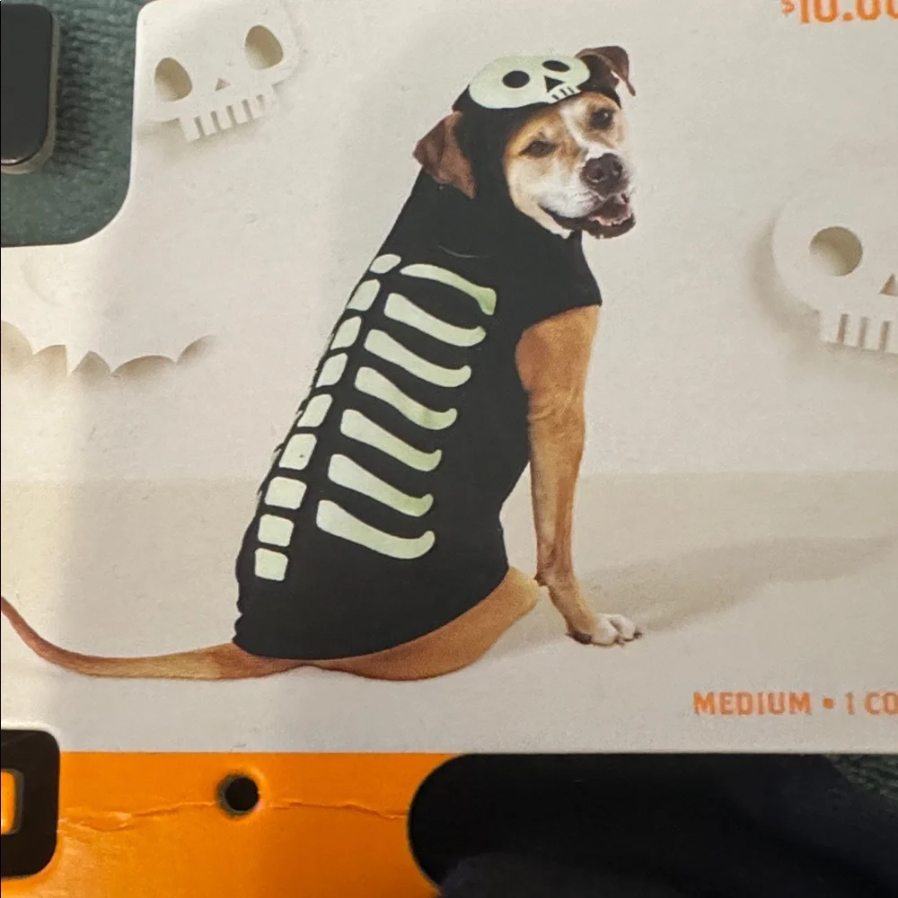 NWT Dog Skeleton Halloween Costume
